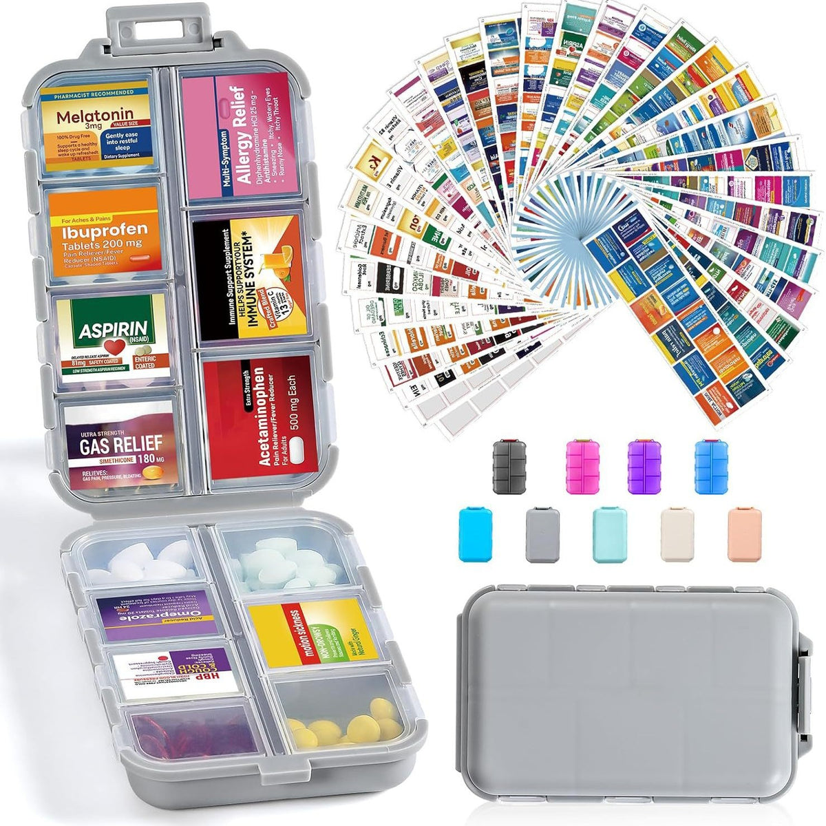 💊Portable Travel Pill Organizer