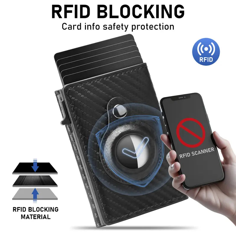RFID Blocking Men’s Smart Wallet Card Holder