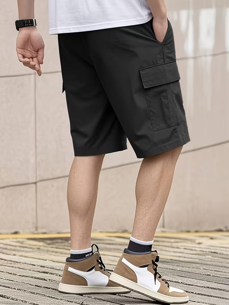 Men’s Summer 2-Pack Cargo Shorts with Multiple Pockets