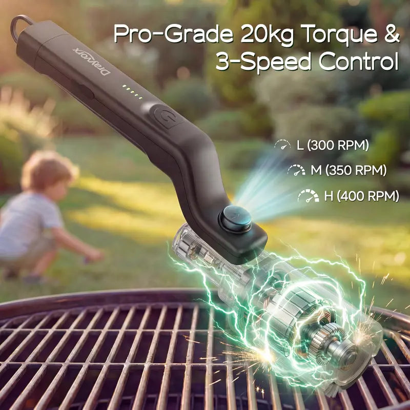 3-Speed Electric Grill Brush