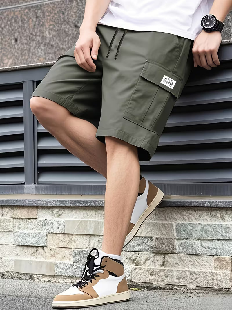 Men’s Summer 2-Pack Cargo Shorts with Multiple Pockets