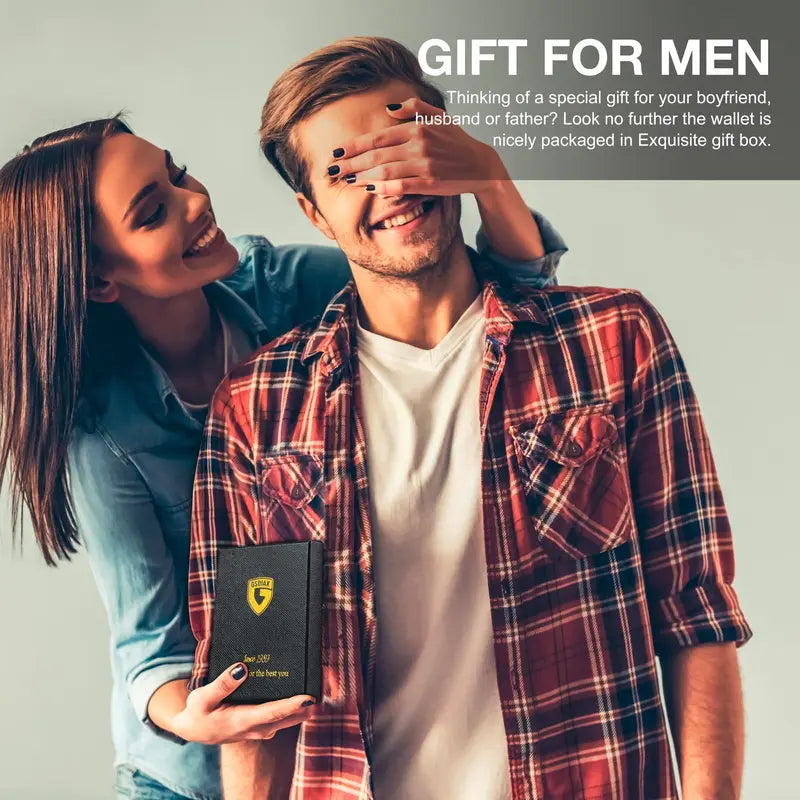 💴RFID Blocking Leather & Carbon Fiber Wallet