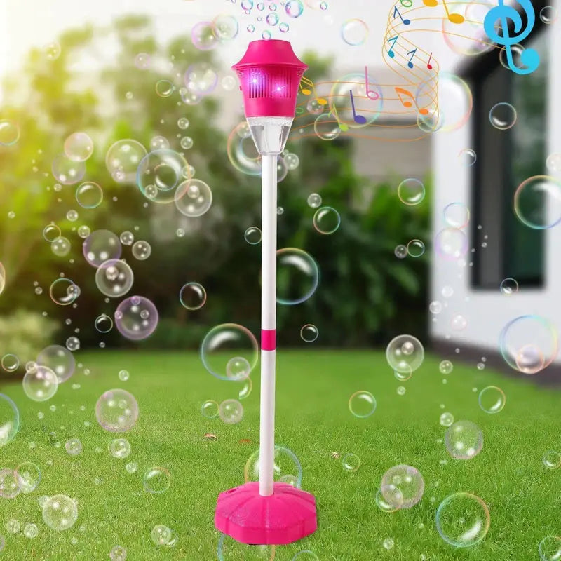 Standing Torch Bubble Maker with Light/Music for Toddlers