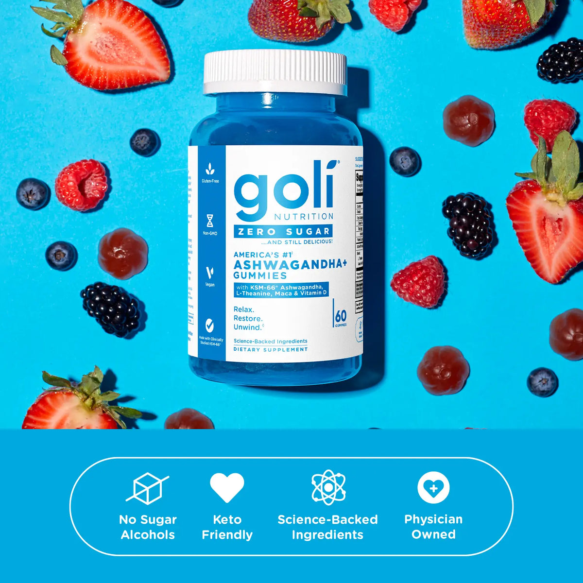 Zero Sugar 3-in-1 Gut Health Gummies – ACV + Probiotics + Vitamins