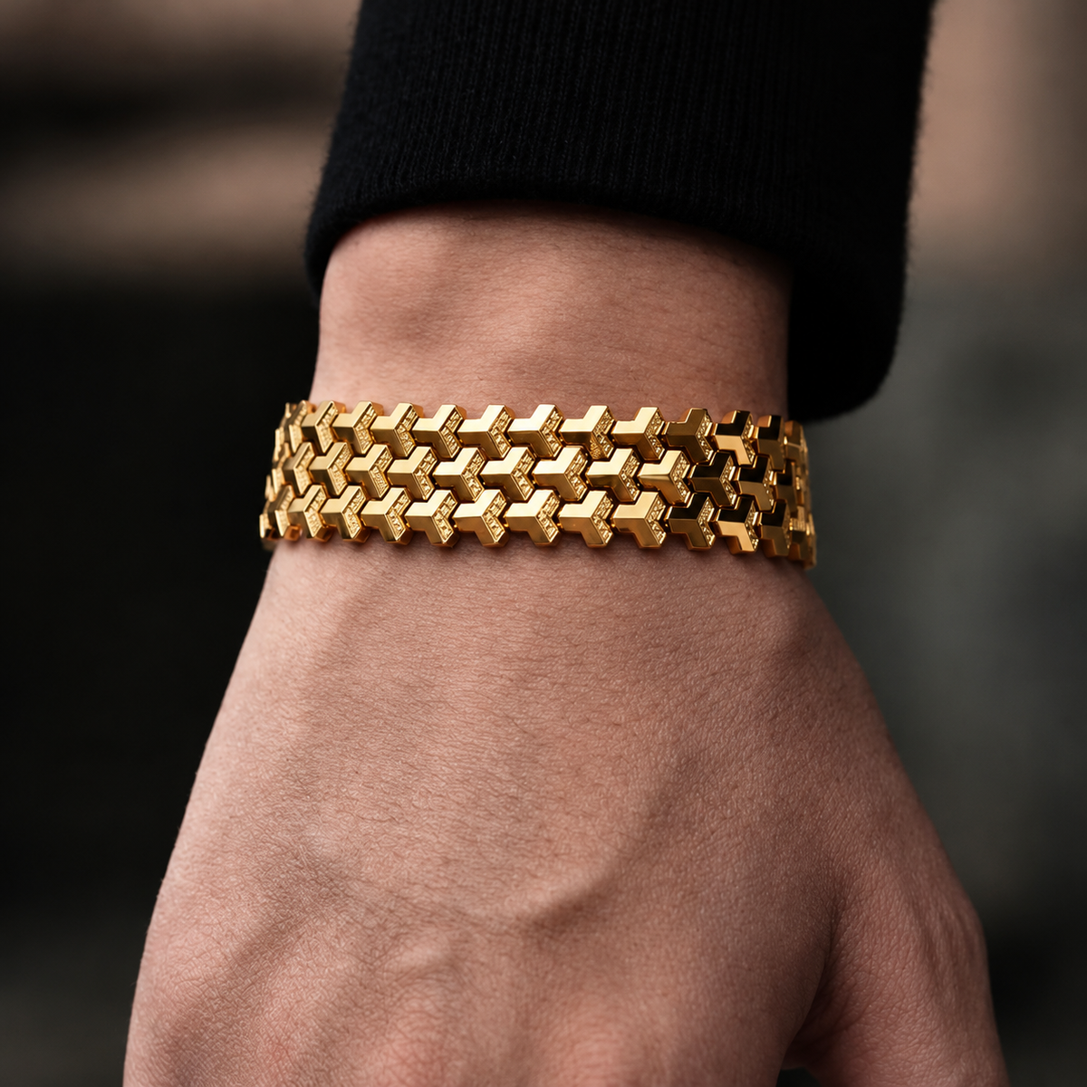 Origin Iced Triple Row Armor Bracelet
