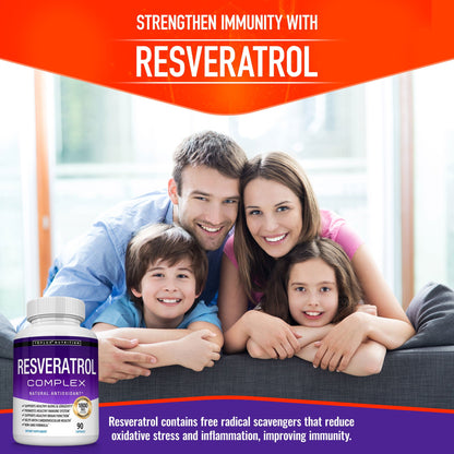 1800mg Trans-Resveratrol Capsules – Daily Antioxidant & Radiance Support (90 Count)