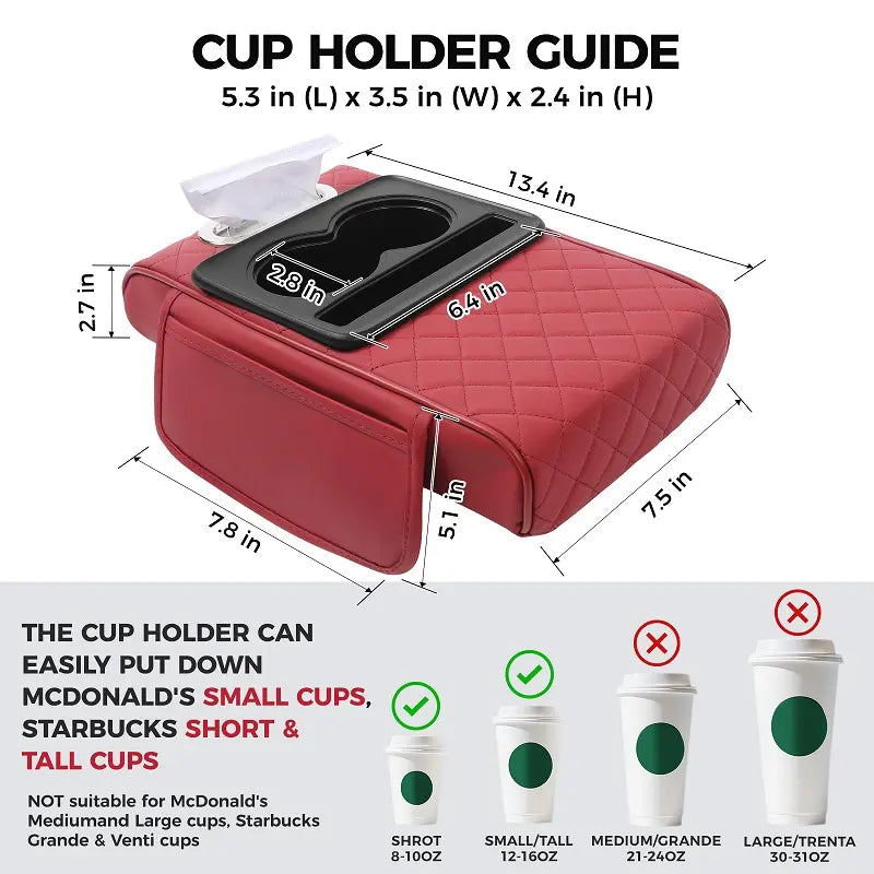 4-in-1 Multi-Functional Car Armrest Organizer