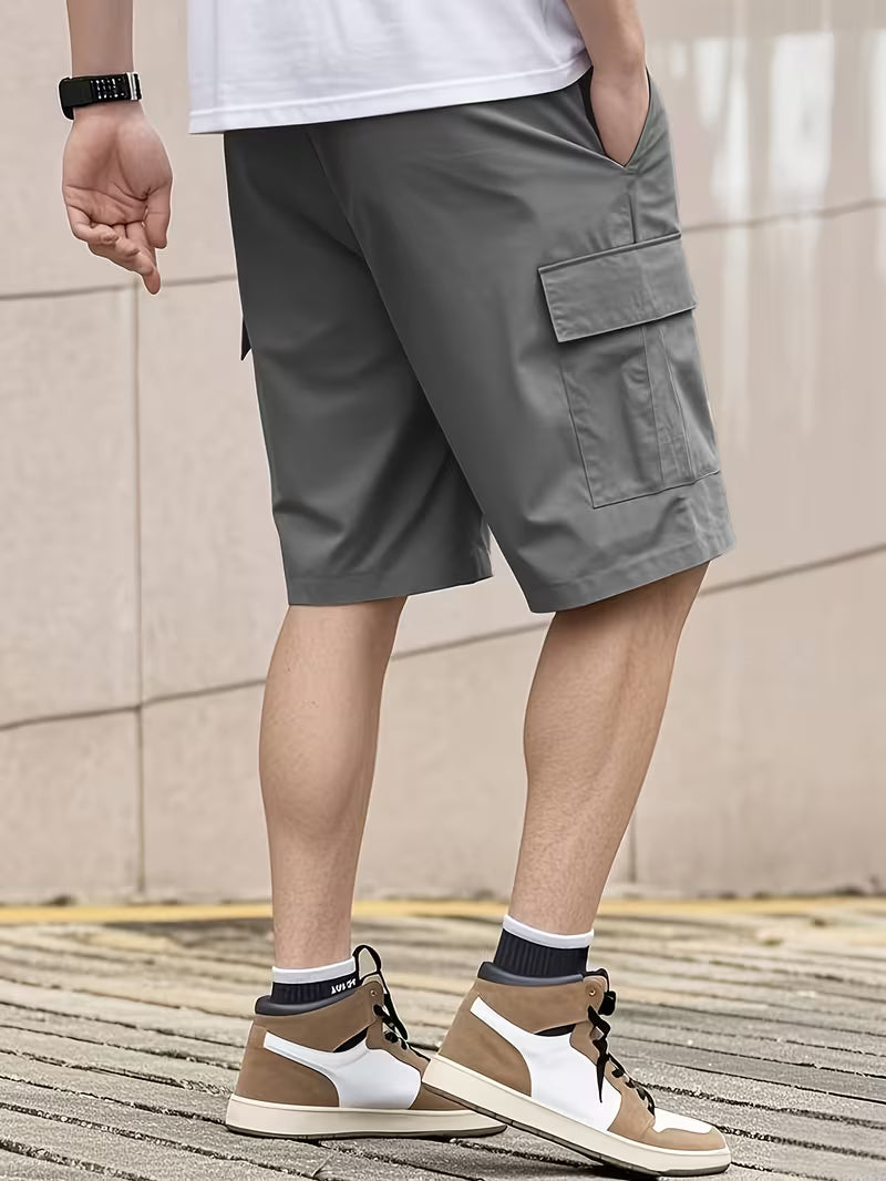 Men’s Summer 2-Pack Cargo Shorts with Multiple Pockets