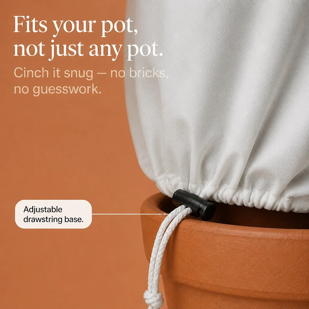 Mesh Window Zippered Plant Frost Cover