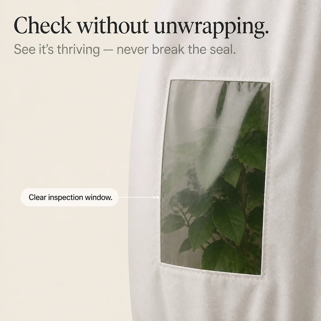 Mesh Window Zippered Plant Frost Cover