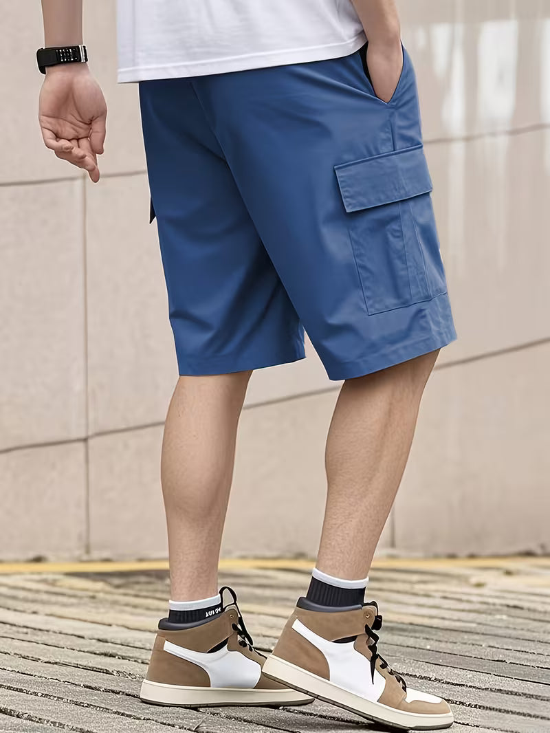 Men’s Summer 2-Pack Cargo Shorts with Multiple Pockets