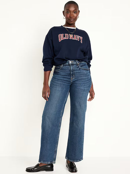 👖Extra High-Waisted Wide-Leg Jeans