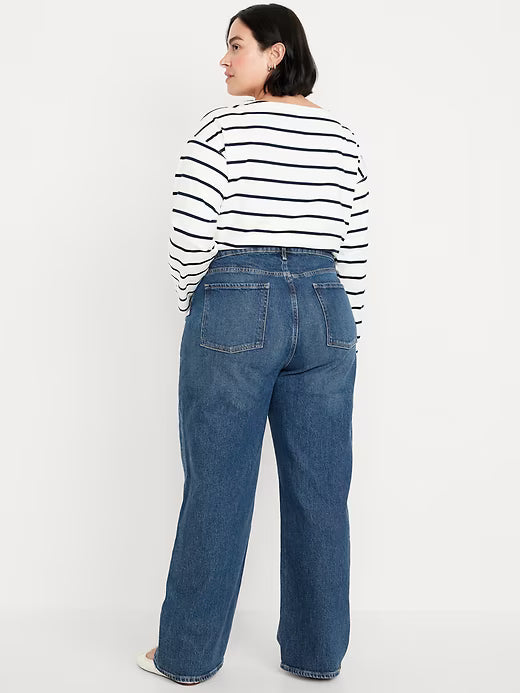 Extra High-Waisted Wide-Leg Jeans