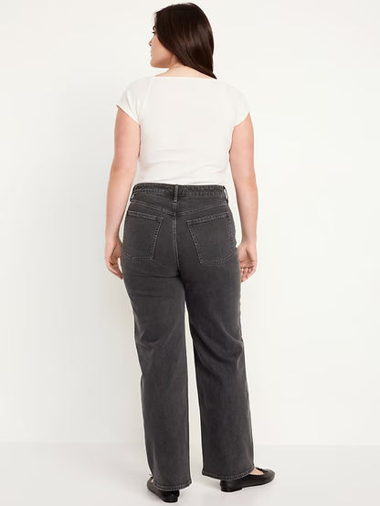 👖Extra High-Waisted Wide-Leg Jeans