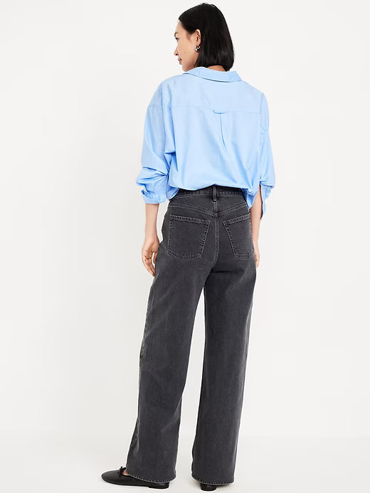 👖Extra High-Waisted Wide-Leg Jeans