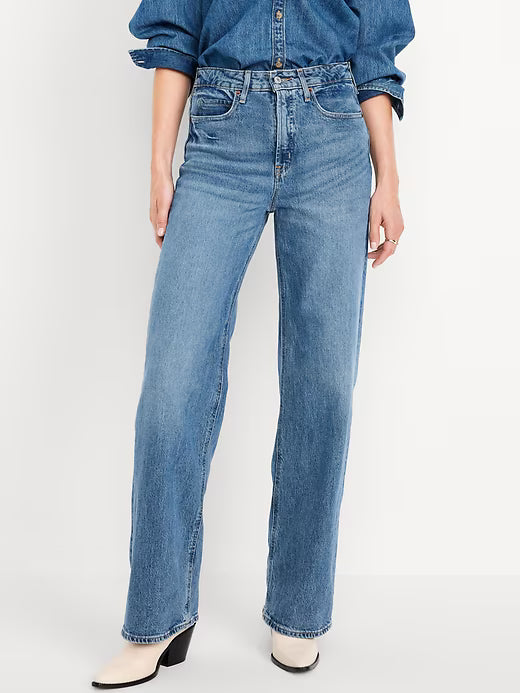 Extra High-Waisted Wide-Leg Jeans