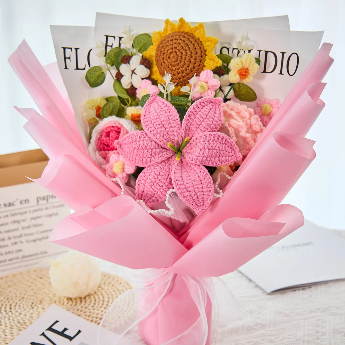 Mother’s Day Gift-Handmade Crochet Flower Bouquet