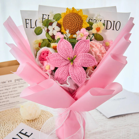 Mother’s Day Gift-Handmade Crochet Flower Bouquet
