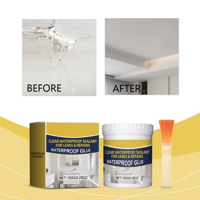 Transparent Waterproof Adhesive for Tile, Bathroom & Roof Repair