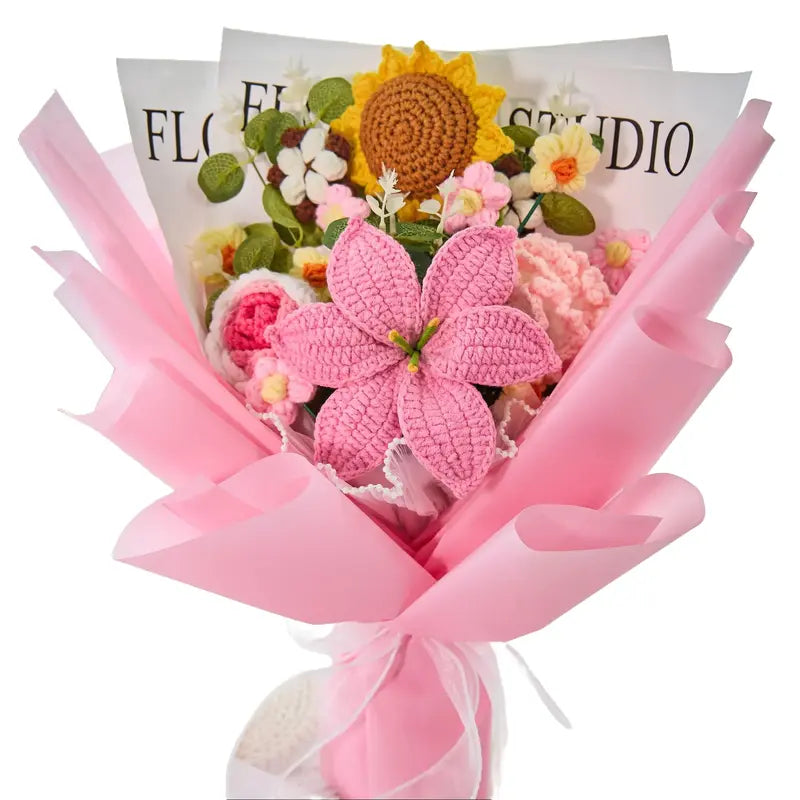 Mother’s Day Gift-Handmade Crochet Flower Bouquet