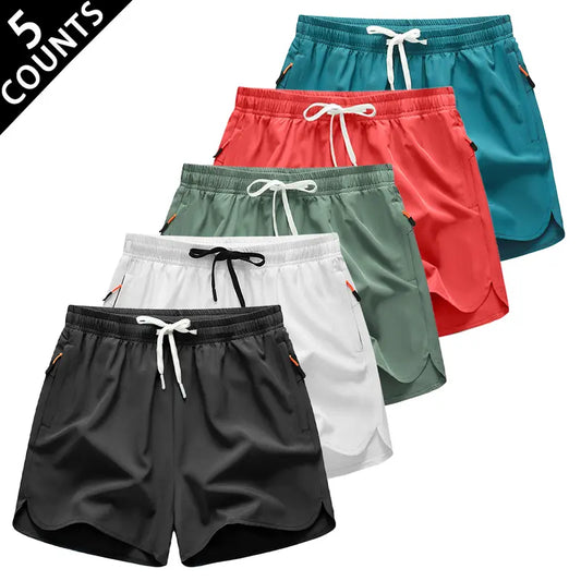 5-piece Men's Quick Dry Athletic Shorts