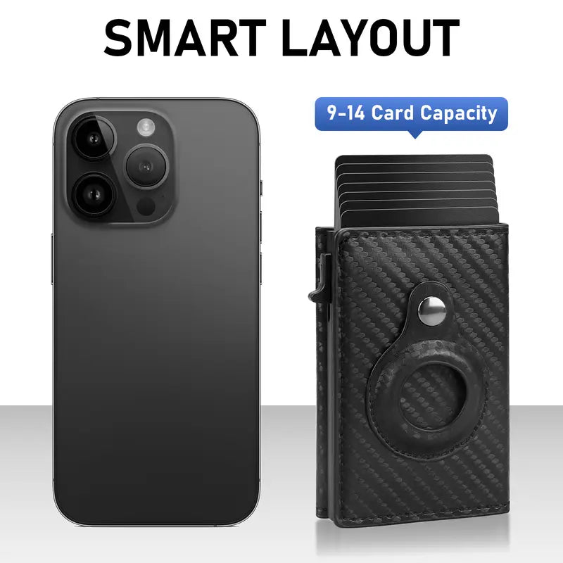 RFID Blocking Men’s Smart Wallet Card Holder