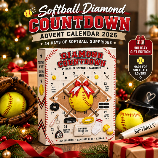 Softball Diamond Countdown Advent Calendar 2026