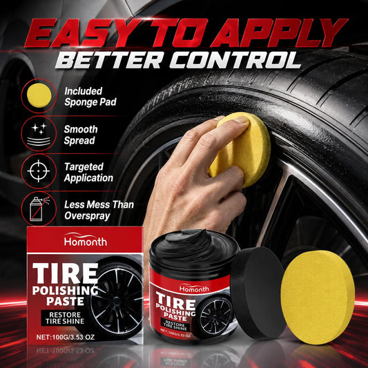 Long-Lasting Tire Shine & UV Protection – Deep Black Finish