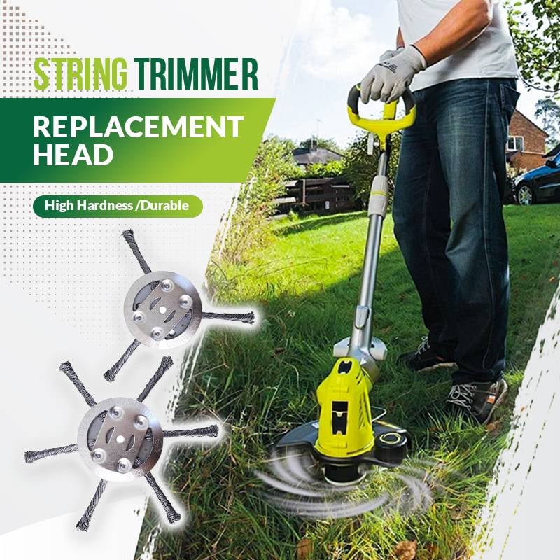 Heavy-Duty Steel Wire Trimmer Head for Cordless Weed Trimmers