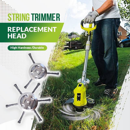 Heavy-Duty Steel Wire Trimmer Head for Cordless Weed Trimmers
