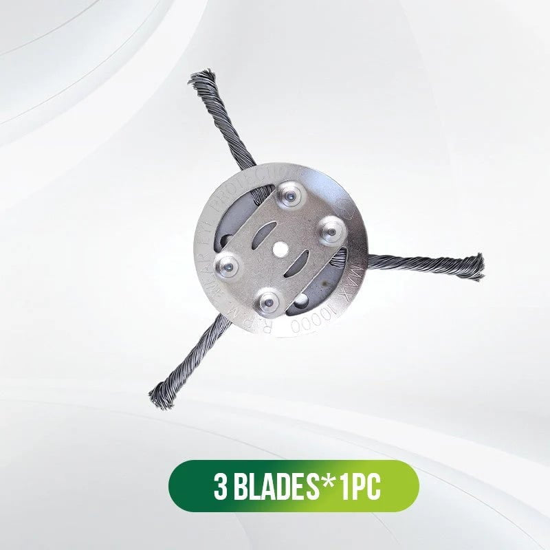 Heavy-Duty Steel Wire Trimmer Head for Cordless Weed Trimmers