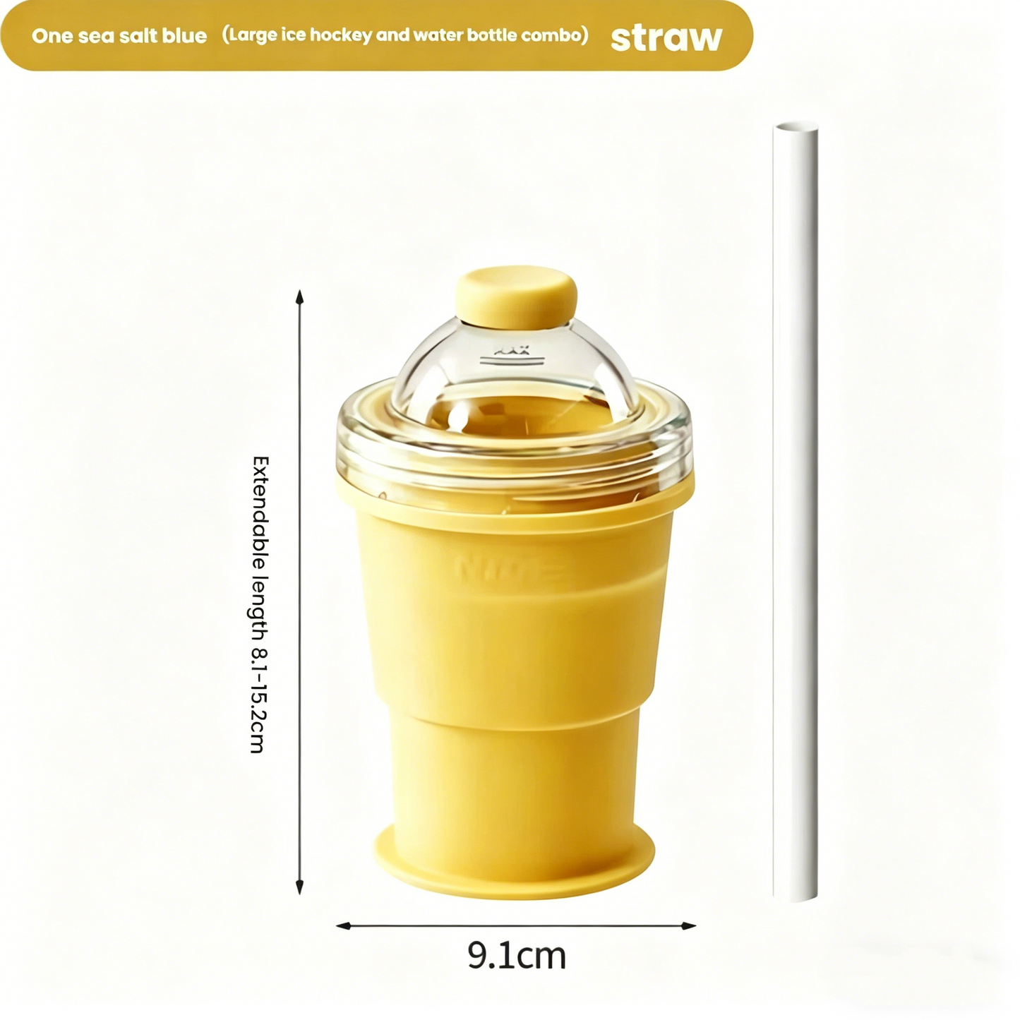 Foldable Silicone Ice Ball Cup – 2-in-1 Drink & Mold