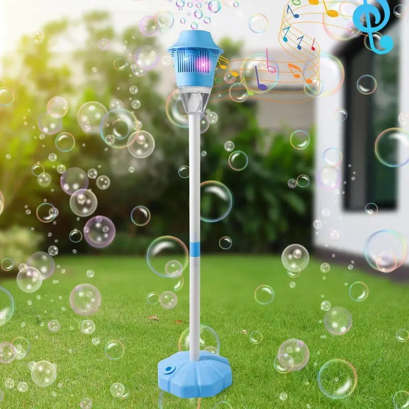 Standing Torch Bubble Maker with Light/Music for Toddlers