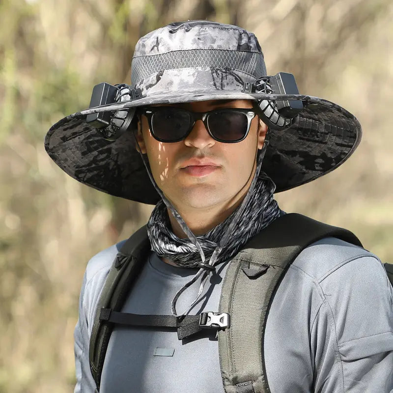 Ultralight Solar Dual Fan Cooling Sun Hat