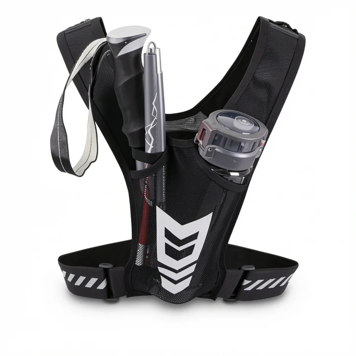 The TrailFlow Lightweight Running Vest with Hydration Bladder Holder and Phone Pocket
