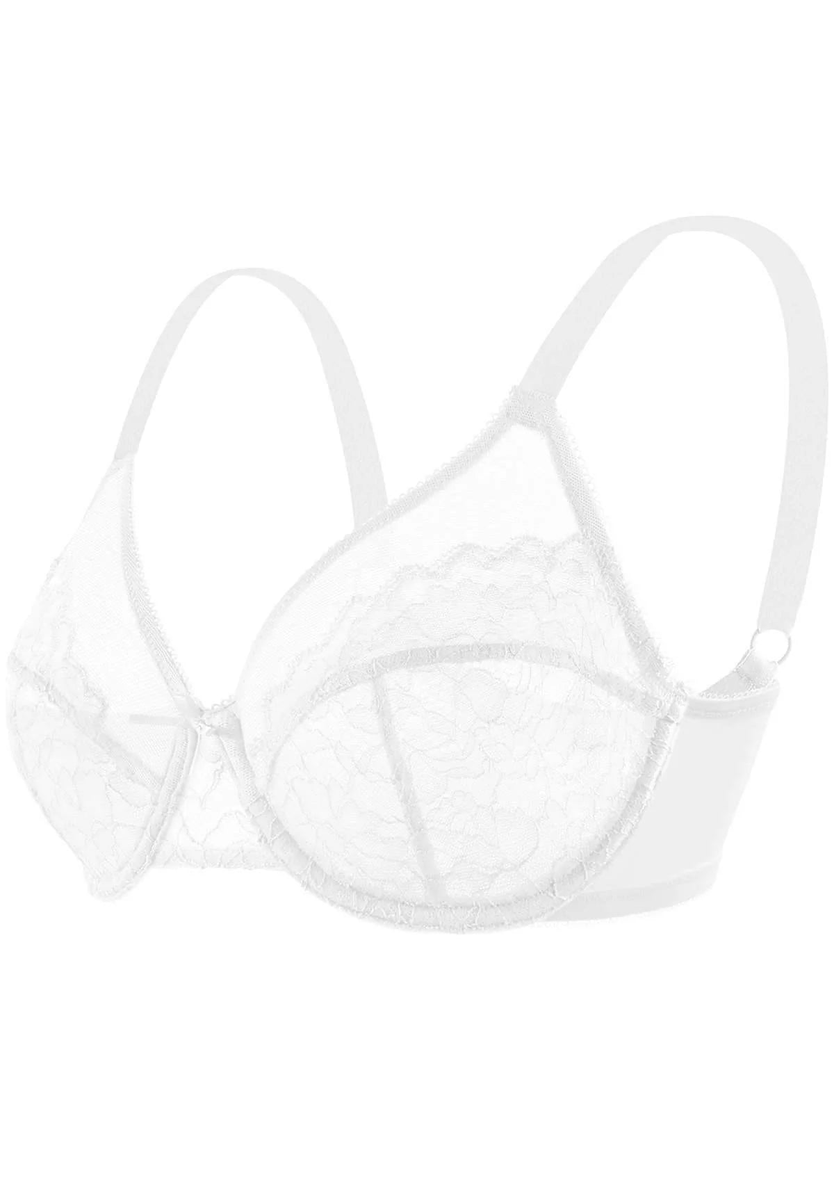 Enchante Unlined Non-padded Lace Underwire Bra
