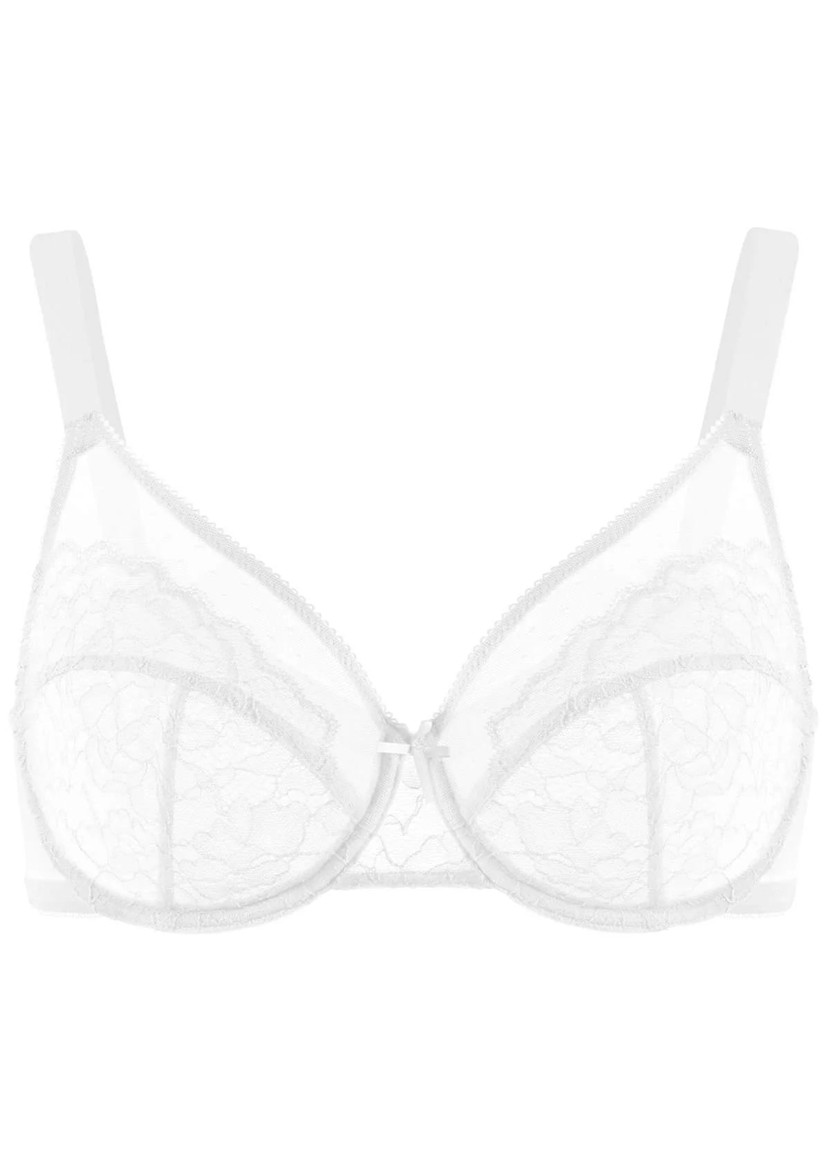Enchante Unlined Non-padded Lace Underwire Bra