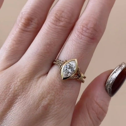 Faith – Pink Oval Cut Lab Grown Diamond Chain Ring