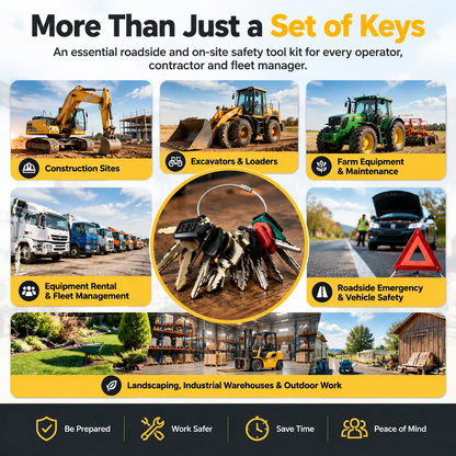 21-Piece Heavy-Duty Key Set – Solid Carbon Steel & Brass