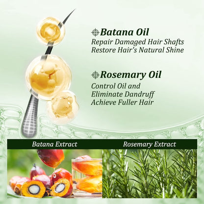 100% Pure Batana Hair Care Set – Shampoo, Oil & Hair Mask for Thicker, Fuller Hair
