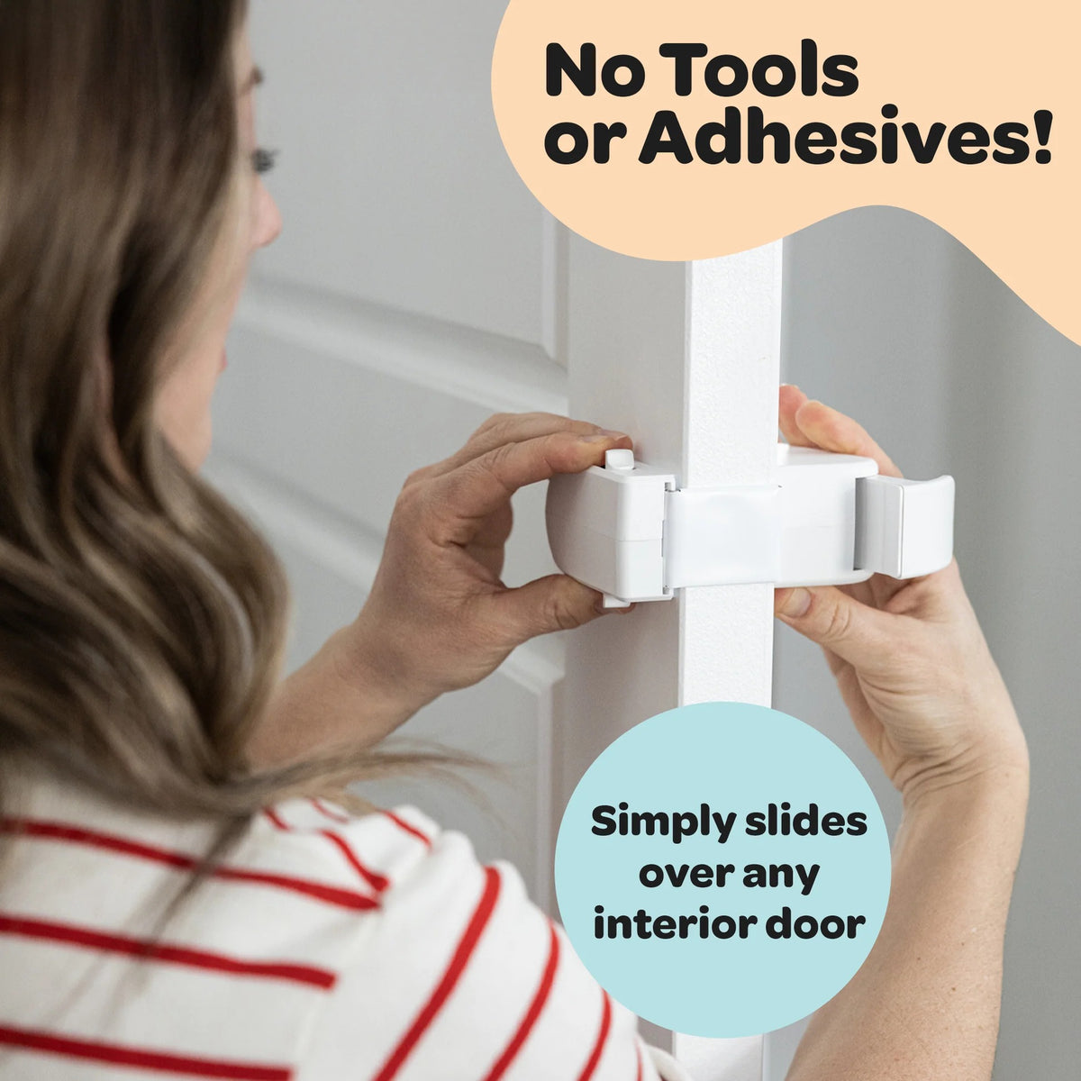 Premium Snap-On Child Safety Door Lock – No Tools or Adhesives Required