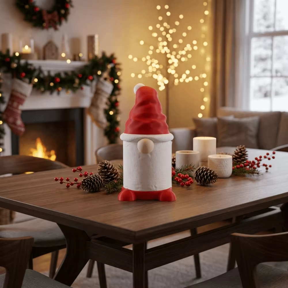 Christmas Gnome Paper Towel Holder – Cute Holiday Kitchen Decor