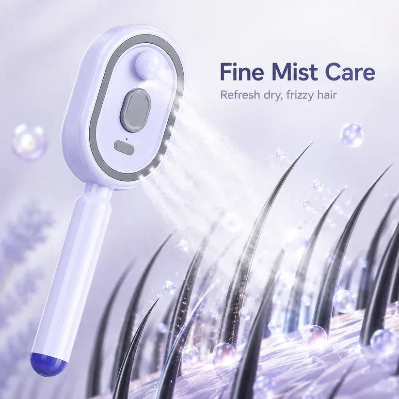 Electric Mist Scalp Massage Brush for Smooth Healthy Hair