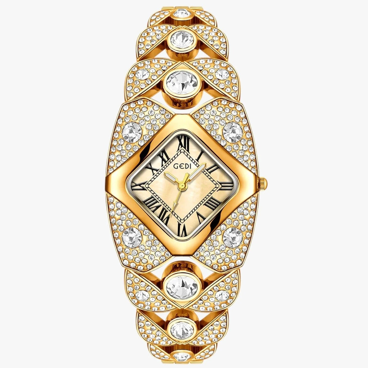 Luxury Full Diamond Bangle Bracelet Watch
