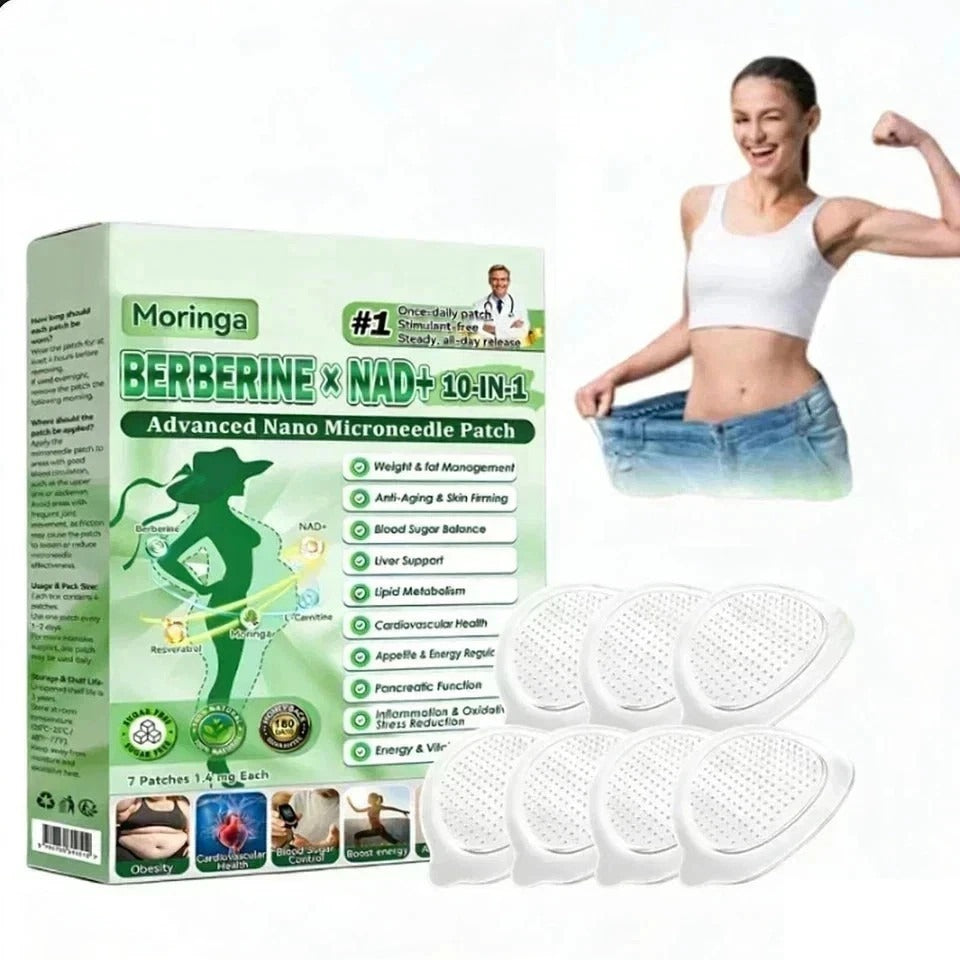10-in-1 Moringa Berberine NAD+ Advanced Microneedle Patch (7pcs)