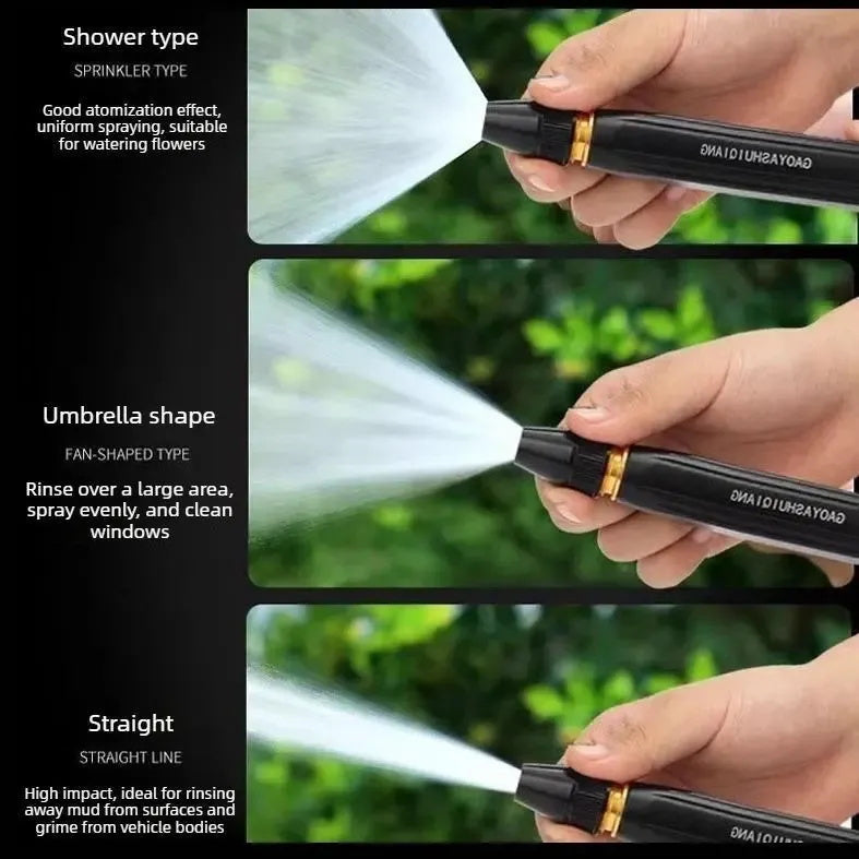 💦High Pressure Water Sprayer with Nozzle & Hose for Car Wash & Garden (3 kits)