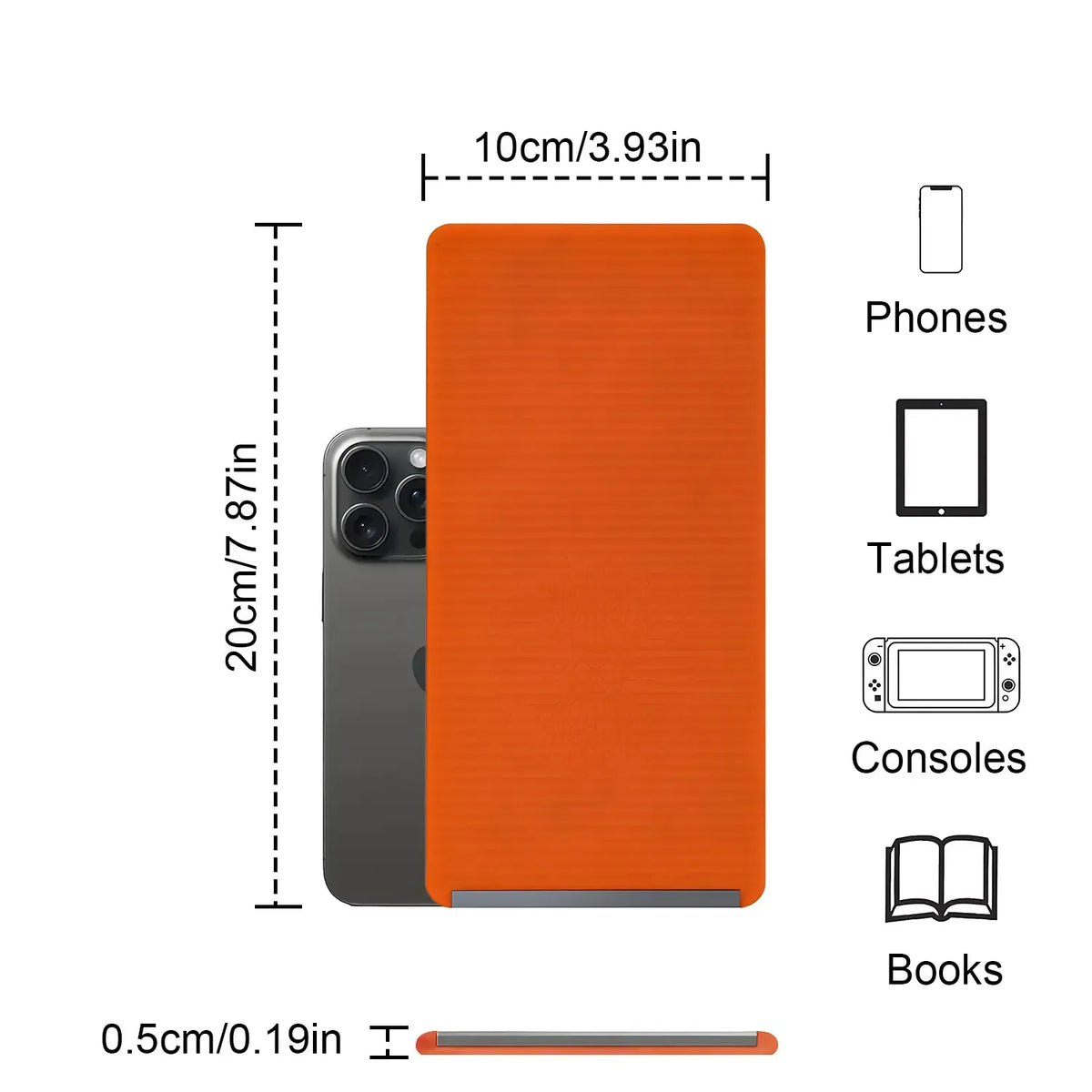 Foldable Silicone Aluminum Holder – Flexible Stand for Phone & Tablet