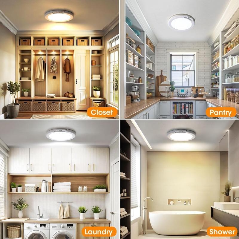 Motion Sensor Rechargeable Ceiling Light – Wireless Magnetic LED Light