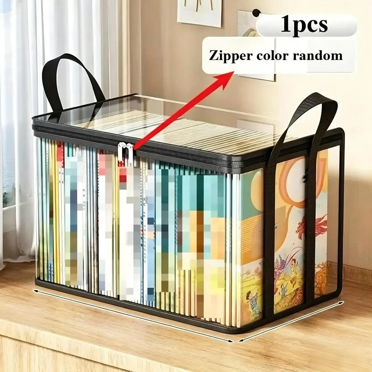 Large Clear Storage Box with Hinged Lid – Heavy-Duty High Capacity Organizer