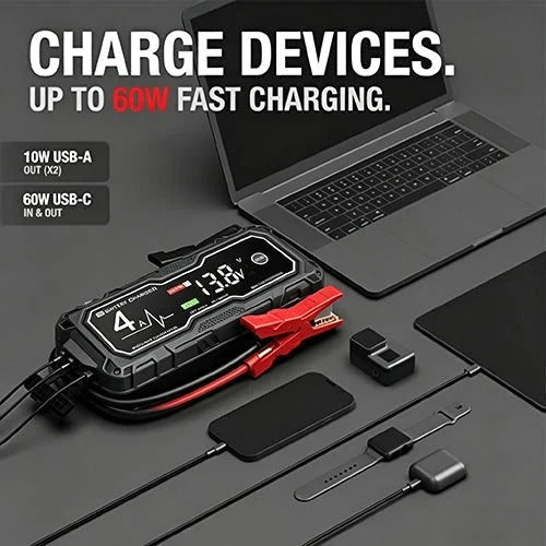 🔌GBX155 4250A Jump Starter – 10L Gas/8L Diesel, Smart Charger & Power Bank